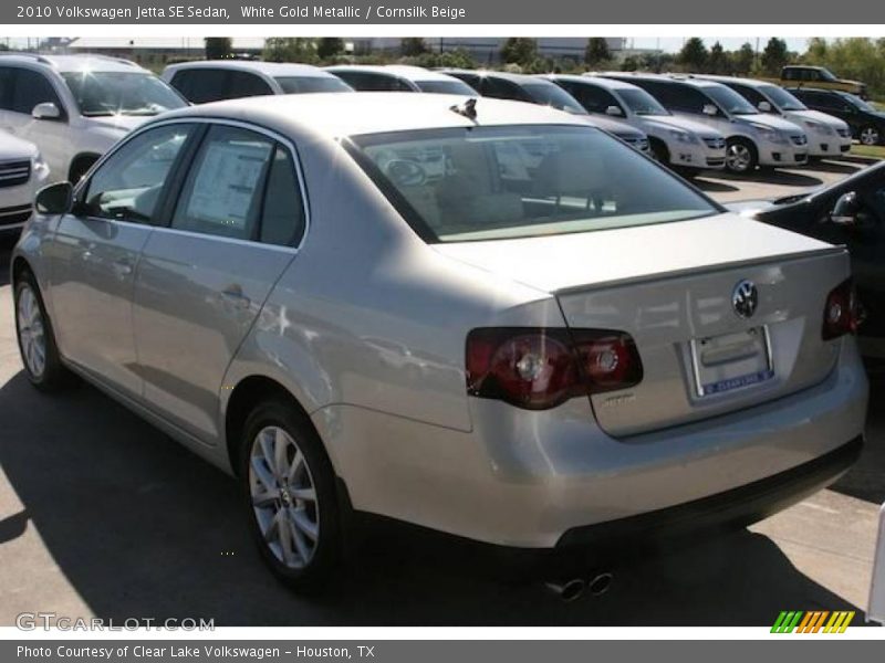 White Gold Metallic / Cornsilk Beige 2010 Volkswagen Jetta SE Sedan