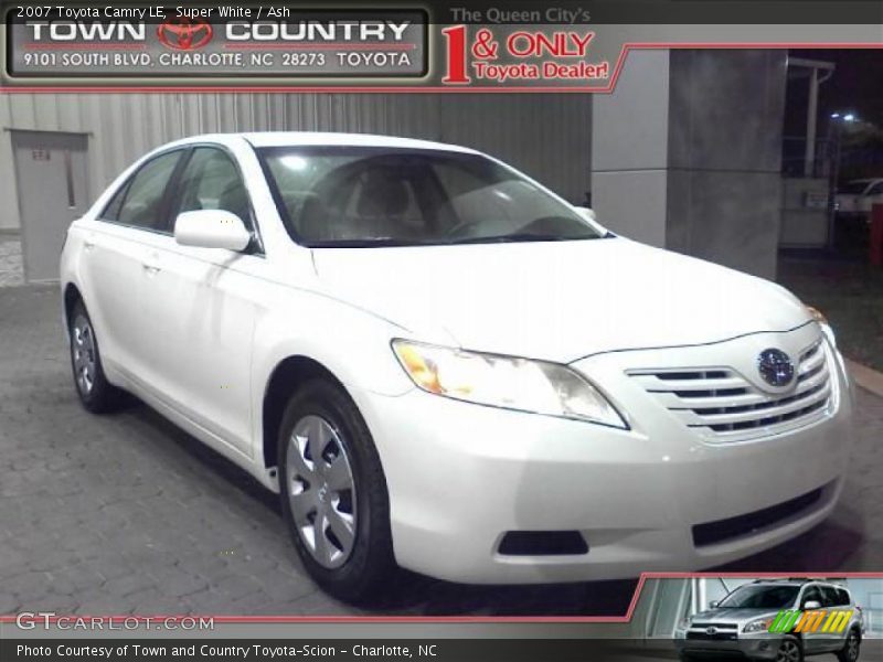 Super White / Ash 2007 Toyota Camry LE