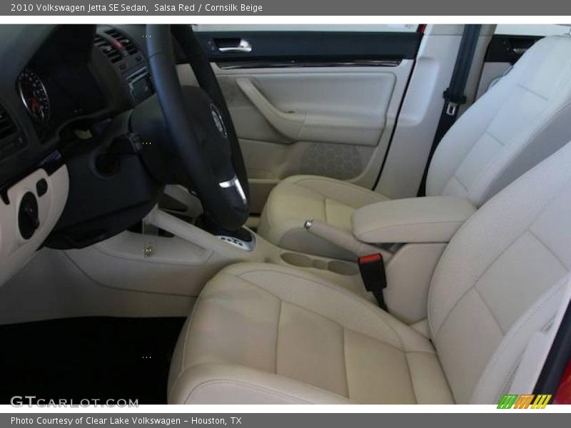 Salsa Red / Cornsilk Beige 2010 Volkswagen Jetta SE Sedan