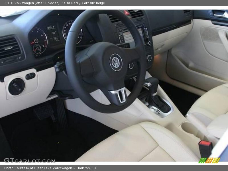 Salsa Red / Cornsilk Beige 2010 Volkswagen Jetta SE Sedan