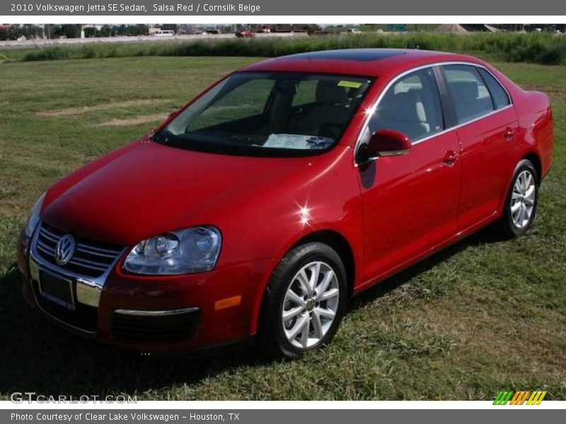 Salsa Red / Cornsilk Beige 2010 Volkswagen Jetta SE Sedan