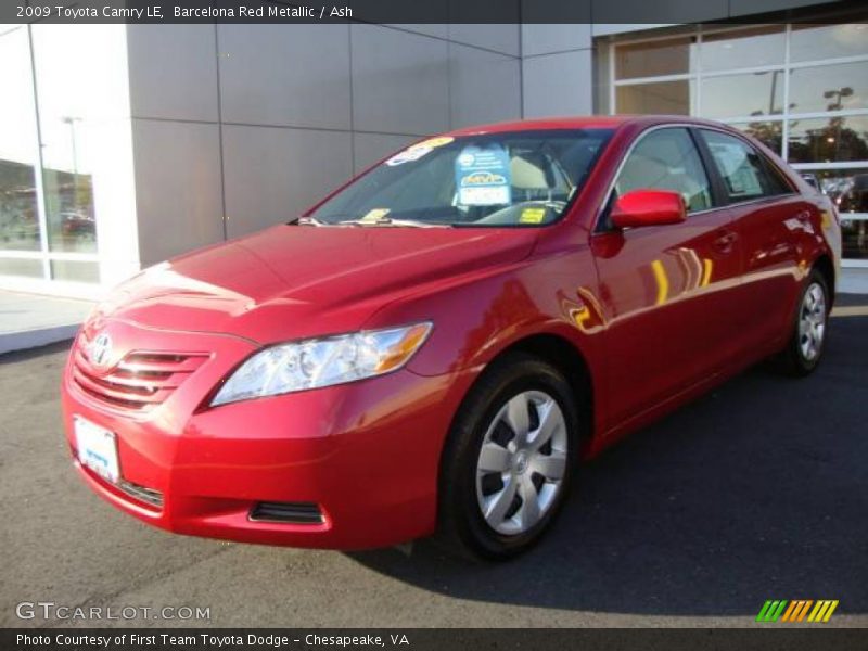 Barcelona Red Metallic / Ash 2009 Toyota Camry LE
