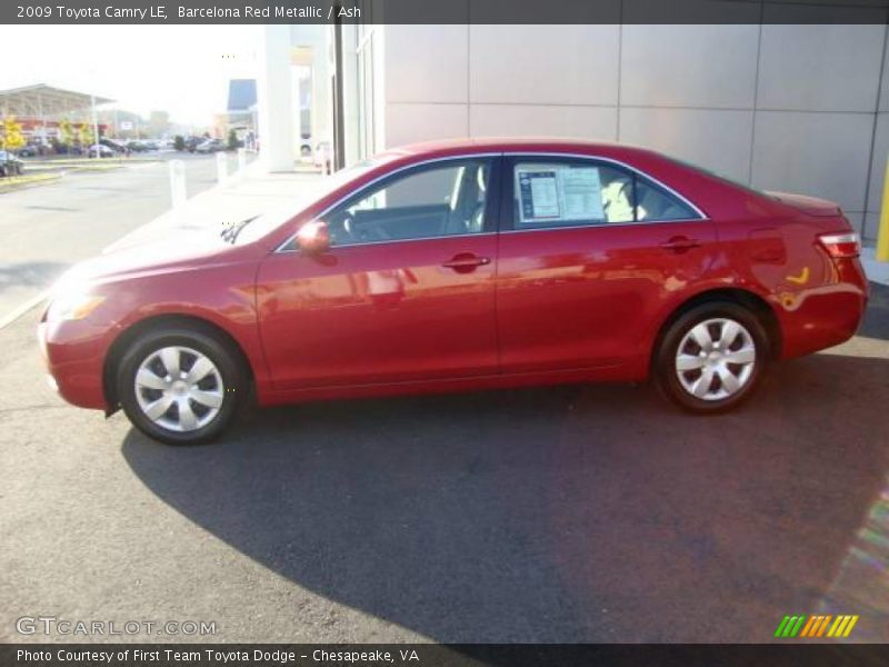 Barcelona Red Metallic / Ash 2009 Toyota Camry LE