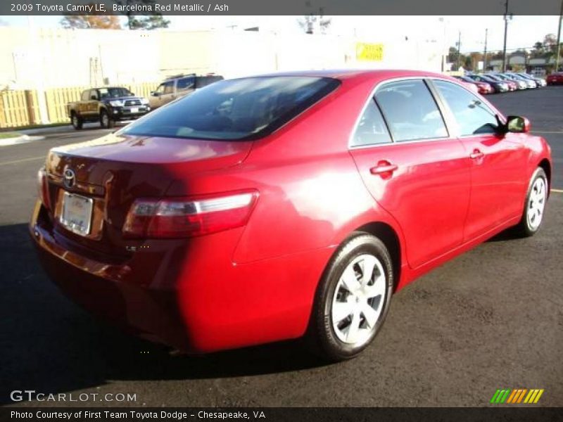 Barcelona Red Metallic / Ash 2009 Toyota Camry LE