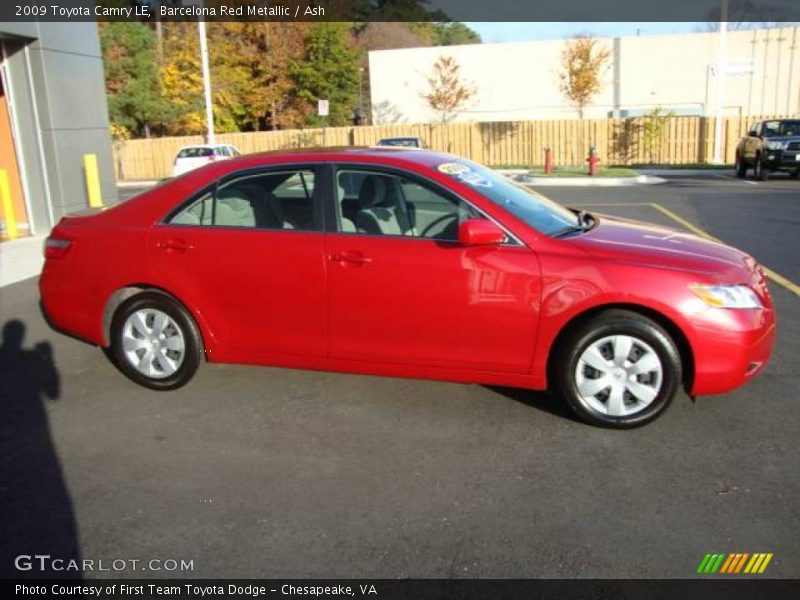 Barcelona Red Metallic / Ash 2009 Toyota Camry LE