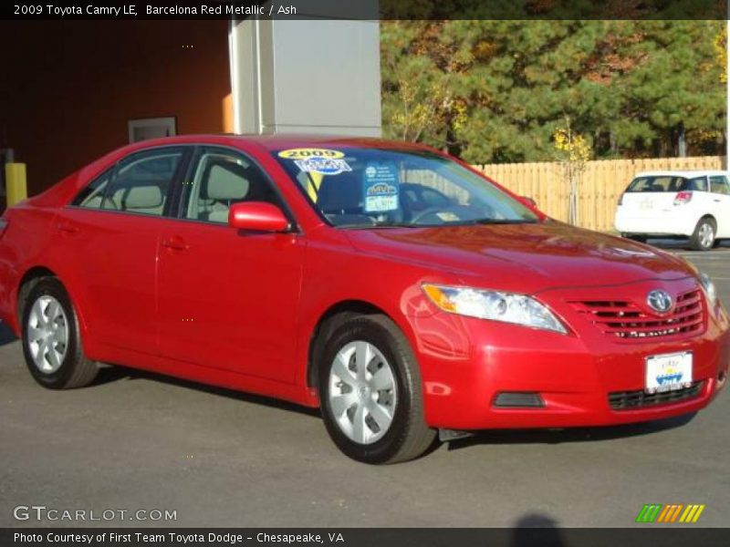 Barcelona Red Metallic / Ash 2009 Toyota Camry LE
