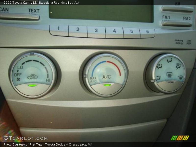 Barcelona Red Metallic / Ash 2009 Toyota Camry LE