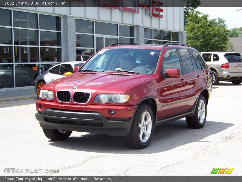 Maroon / Tan 2002 BMW X5 3.0i
