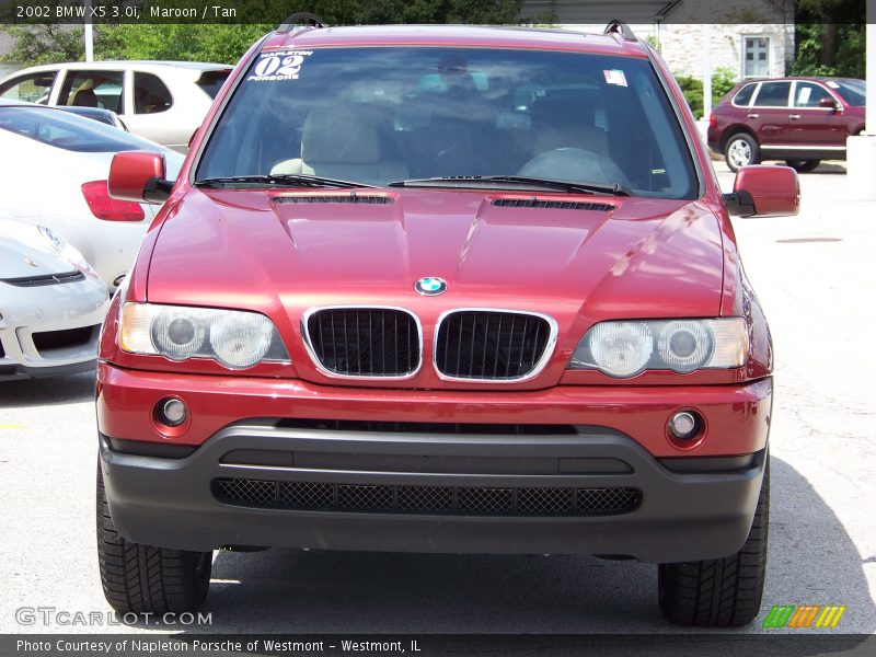 Maroon / Tan 2002 BMW X5 3.0i