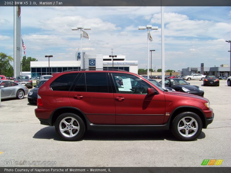 Maroon / Tan 2002 BMW X5 3.0i