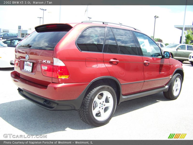 Maroon / Tan 2002 BMW X5 3.0i