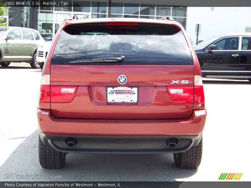 Maroon / Tan 2002 BMW X5 3.0i