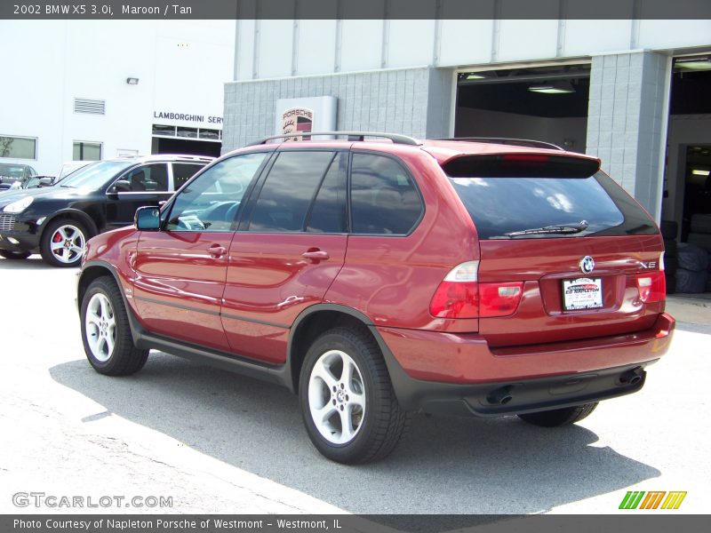 Maroon / Tan 2002 BMW X5 3.0i