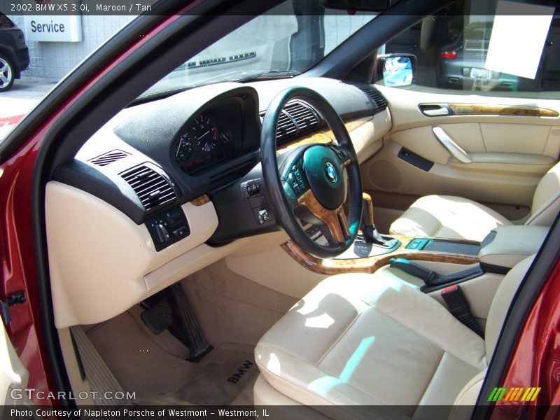 Maroon / Tan 2002 BMW X5 3.0i