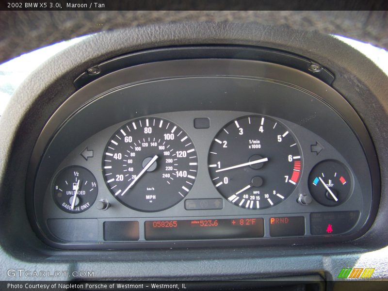 Maroon / Tan 2002 BMW X5 3.0i