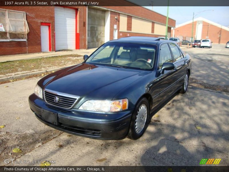 Dark Eucalyptus Pearl / Ivory 1997 Acura RL 3.5 Sedan