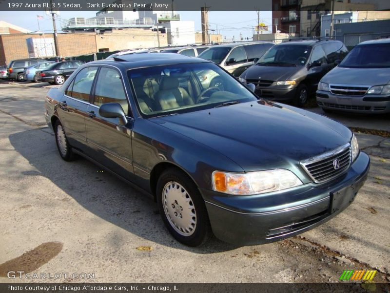 Dark Eucalyptus Pearl / Ivory 1997 Acura RL 3.5 Sedan