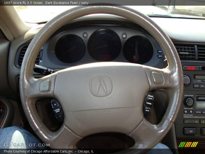 Dark Eucalyptus Pearl / Ivory 1997 Acura RL 3.5 Sedan