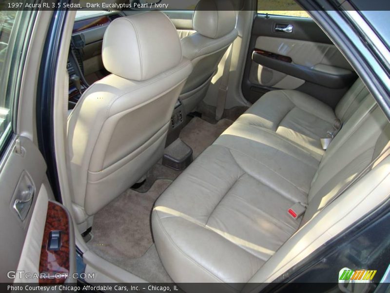 Dark Eucalyptus Pearl / Ivory 1997 Acura RL 3.5 Sedan
