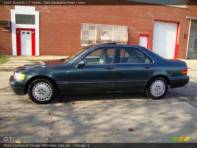 Dark Eucalyptus Pearl / Ivory 1997 Acura RL 3.5 Sedan