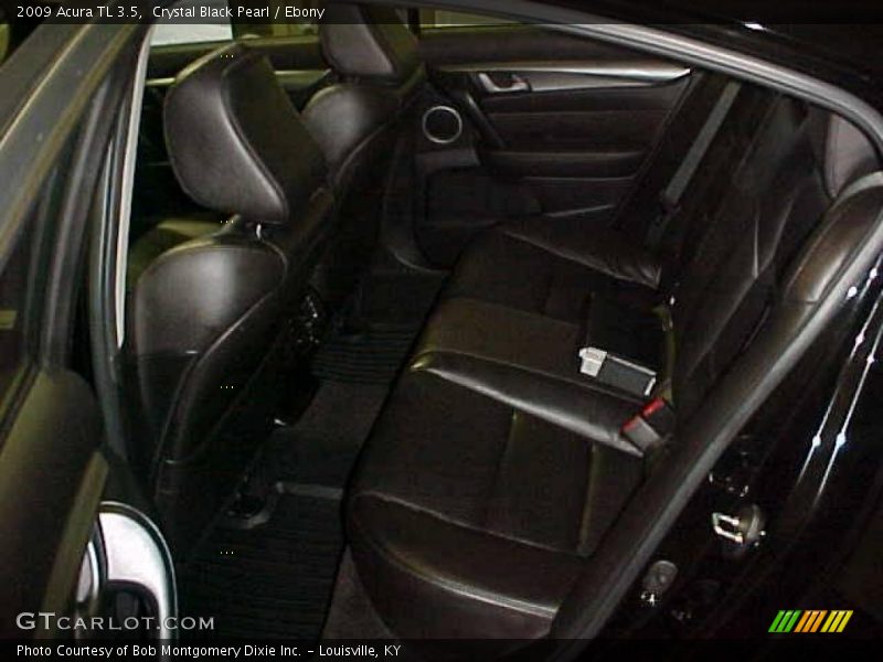 Crystal Black Pearl / Ebony 2009 Acura TL 3.5