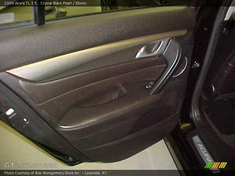 Crystal Black Pearl / Ebony 2009 Acura TL 3.5