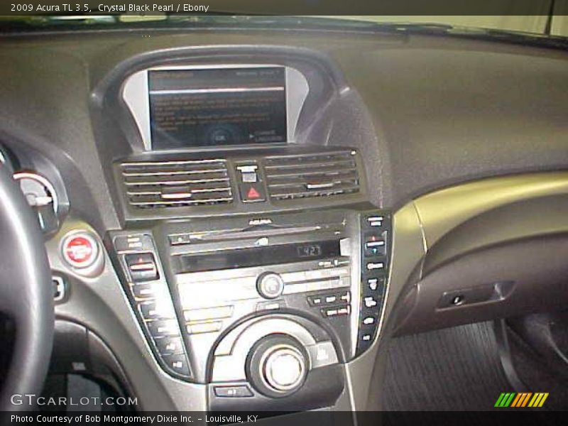 Crystal Black Pearl / Ebony 2009 Acura TL 3.5