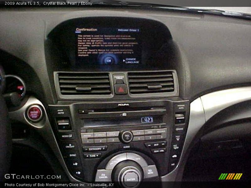 Crystal Black Pearl / Ebony 2009 Acura TL 3.5