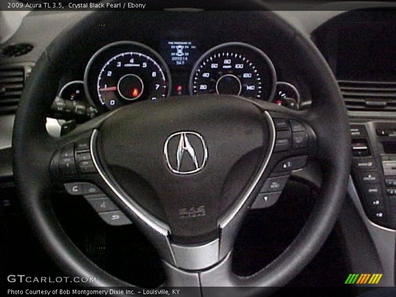 Crystal Black Pearl / Ebony 2009 Acura TL 3.5