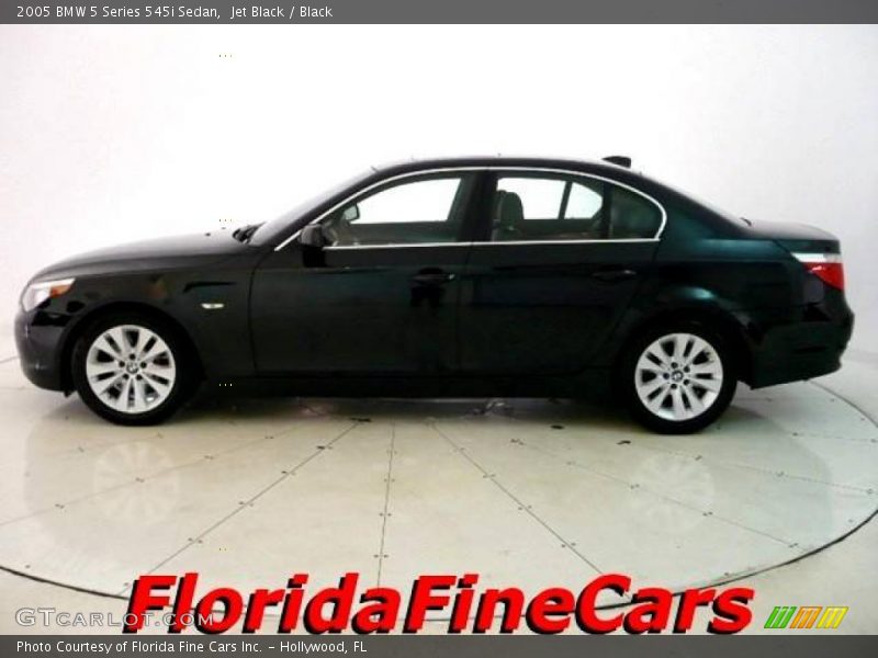 Jet Black / Black 2005 BMW 5 Series 545i Sedan