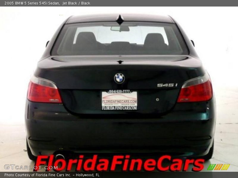 Jet Black / Black 2005 BMW 5 Series 545i Sedan