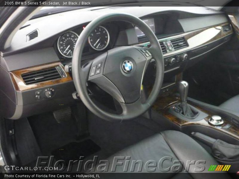 Jet Black / Black 2005 BMW 5 Series 545i Sedan