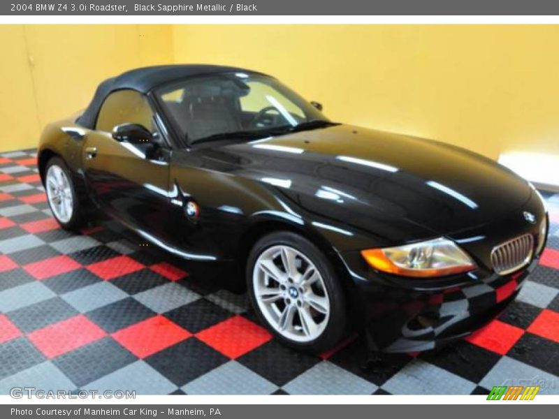 Black Sapphire Metallic / Black 2004 BMW Z4 3.0i Roadster