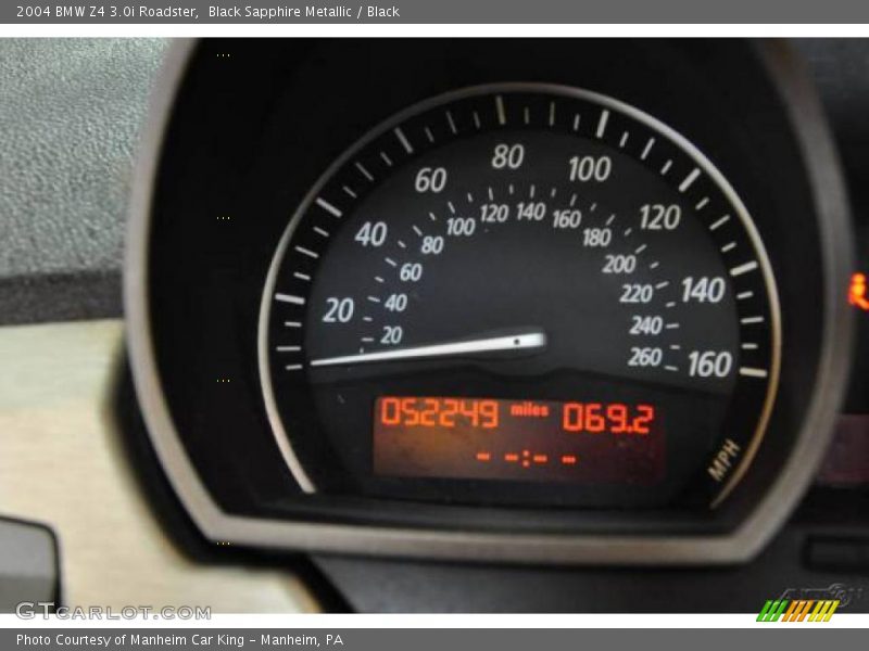 Black Sapphire Metallic / Black 2004 BMW Z4 3.0i Roadster