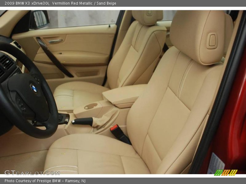 Vermillion Red Metallic / Sand Beige 2009 BMW X3 xDrive30i