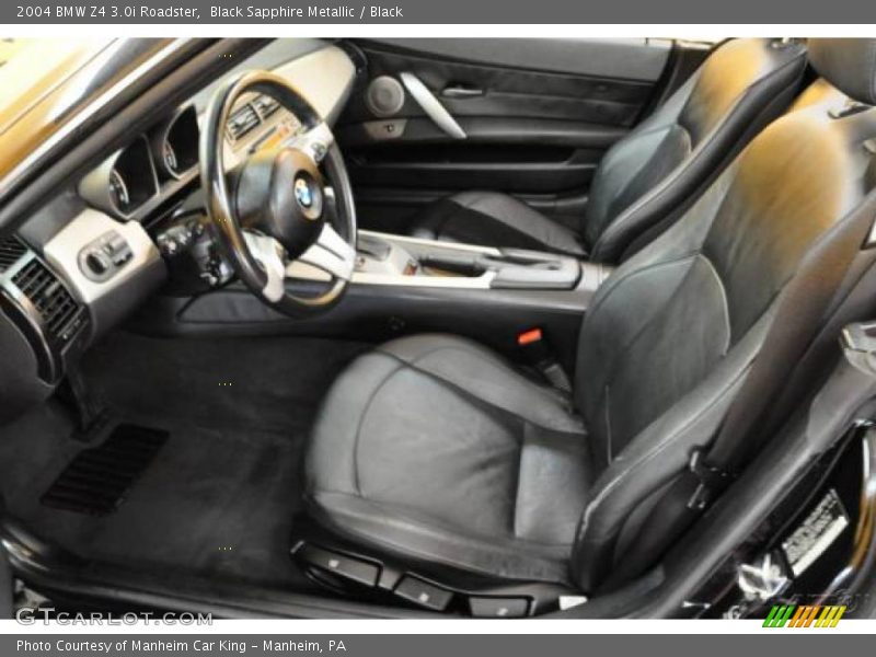 Black Sapphire Metallic / Black 2004 BMW Z4 3.0i Roadster