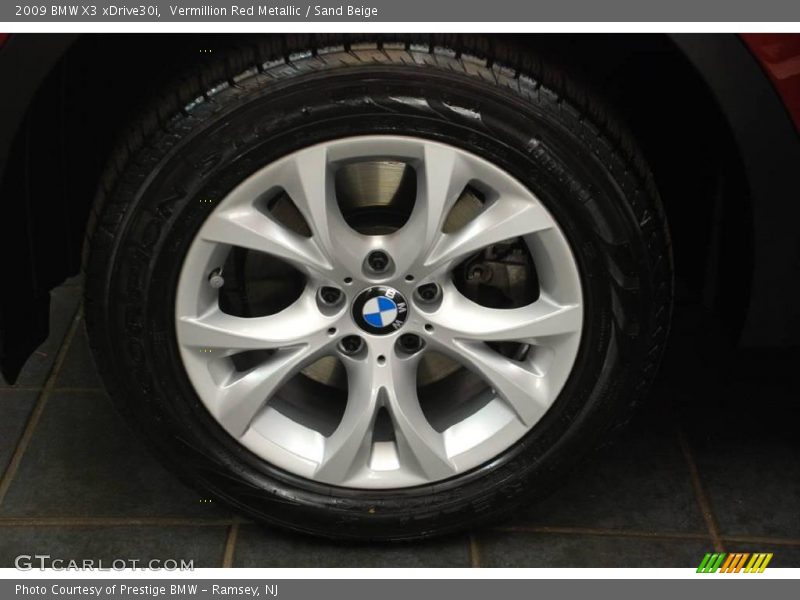 Vermillion Red Metallic / Sand Beige 2009 BMW X3 xDrive30i