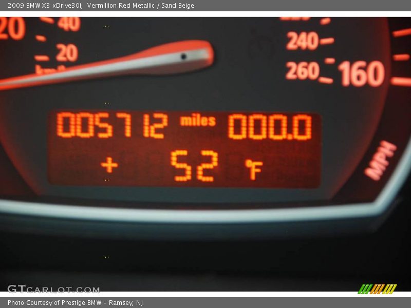 Vermillion Red Metallic / Sand Beige 2009 BMW X3 xDrive30i