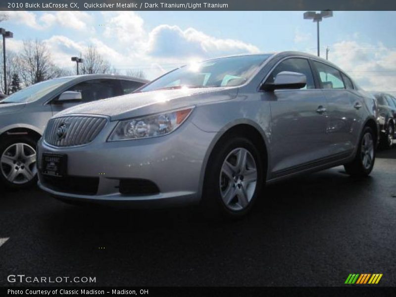 Quicksilver Metallic / Dark Titanium/Light Titanium 2010 Buick LaCrosse CX