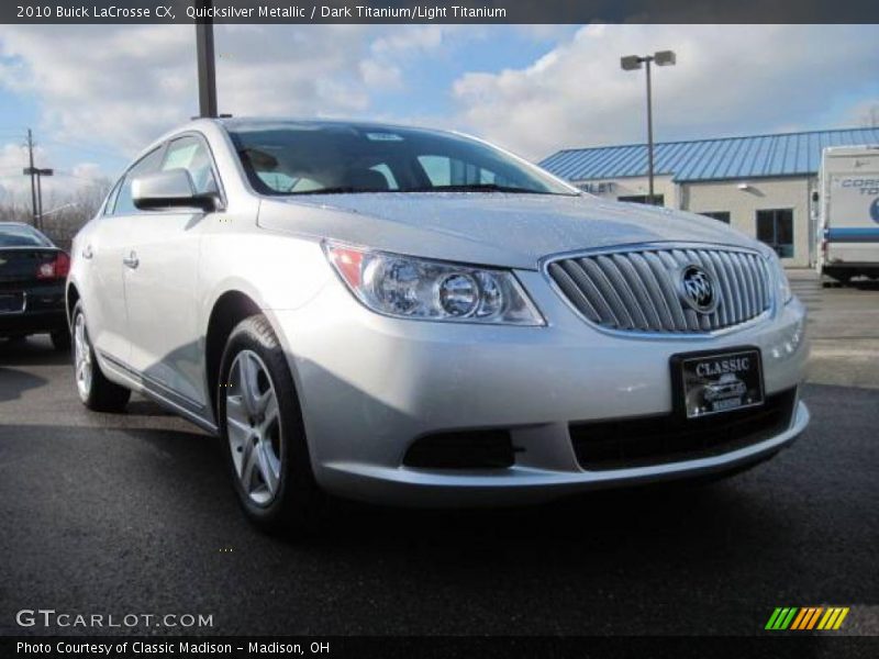 Quicksilver Metallic / Dark Titanium/Light Titanium 2010 Buick LaCrosse CX
