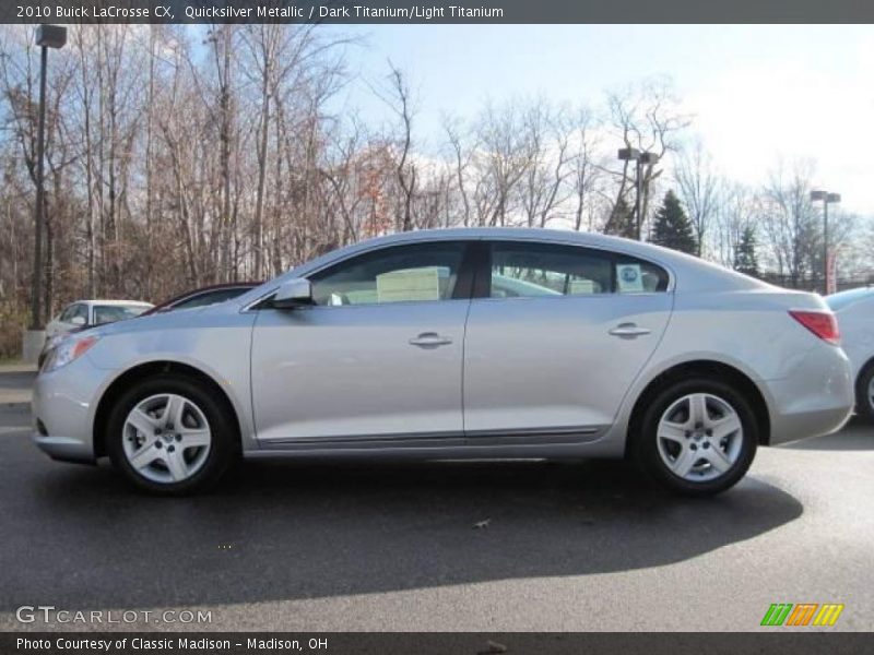 Quicksilver Metallic / Dark Titanium/Light Titanium 2010 Buick LaCrosse CX