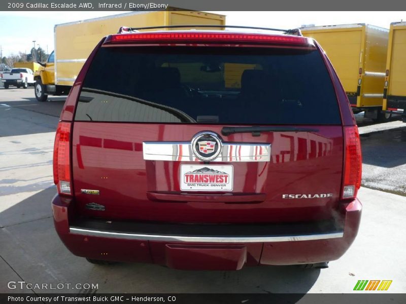 Infrared / Ebony/Ebony 2009 Cadillac Escalade AWD