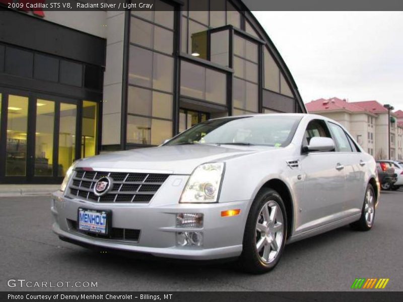 Radiant Silver / Light Gray 2009 Cadillac STS V8