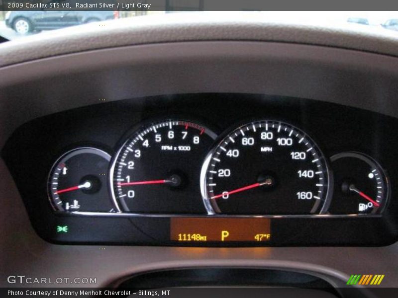 Radiant Silver / Light Gray 2009 Cadillac STS V8