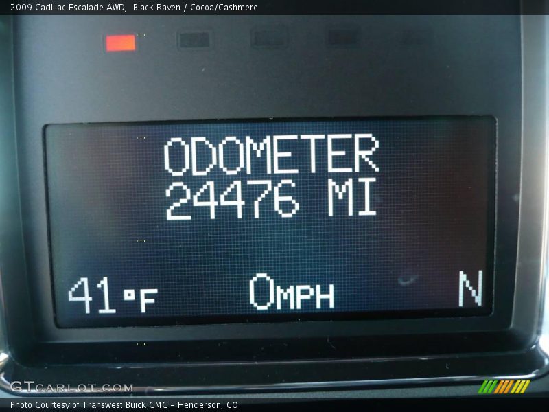 Black Raven / Cocoa/Cashmere 2009 Cadillac Escalade AWD