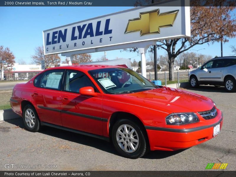 Torch Red / Medium Gray 2000 Chevrolet Impala