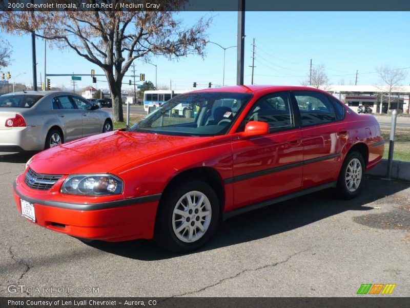 Torch Red / Medium Gray 2000 Chevrolet Impala