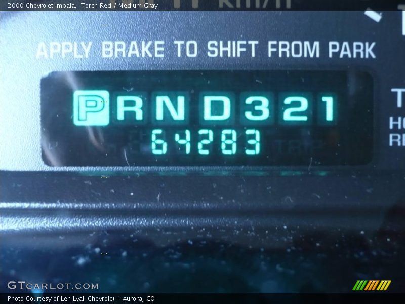 Torch Red / Medium Gray 2000 Chevrolet Impala
