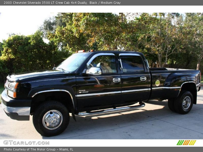 Black / Medium Gray 2003 Chevrolet Silverado 3500 LT Crew Cab 4x4 Dually