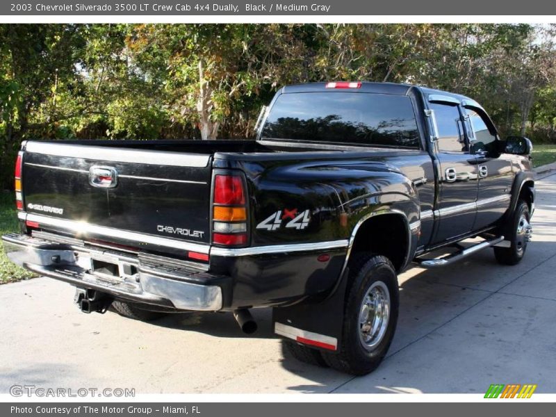 Black / Medium Gray 2003 Chevrolet Silverado 3500 LT Crew Cab 4x4 Dually